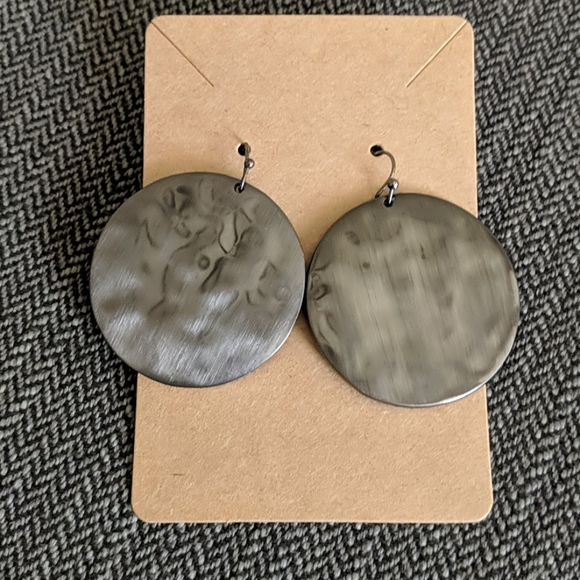 The Limited Jewelry - Round Gray Earrings